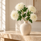 White Artificial Chrysanthemum Stem – 74cm