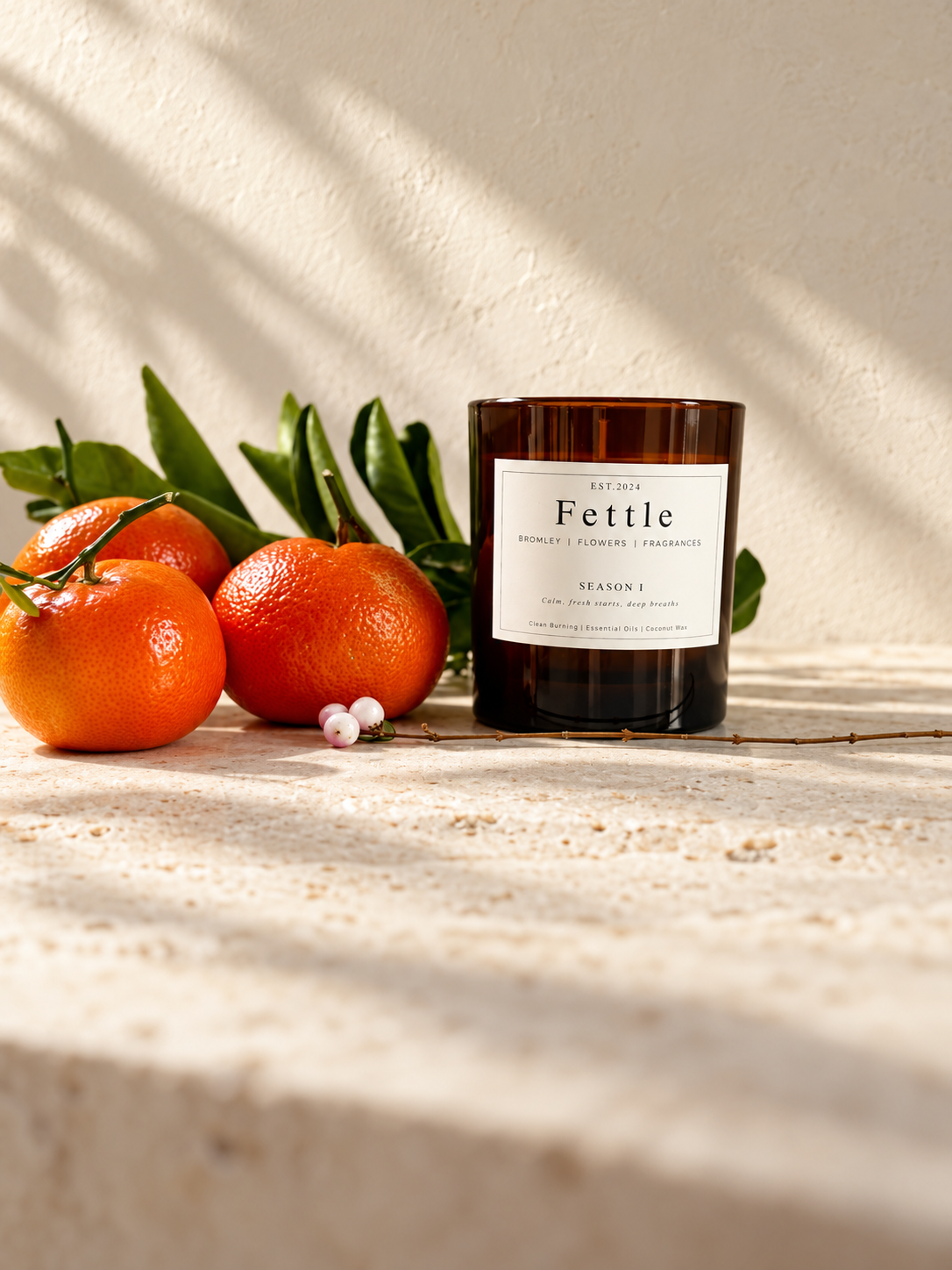 For Scents | Season III | Sweet Orange, Petitgrain & Neroli | Refillable Essential Oil Candle