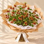 Trailing Iced Berry Cluster Black 58cm