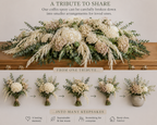 Sustainable Funeral Flowers | Casket Spray | Creams