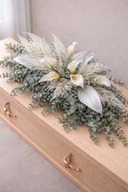 Sustainable Funeral Flowers | Casket Spray | Whites
