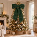 Oversized Dark Green Christmas Bow